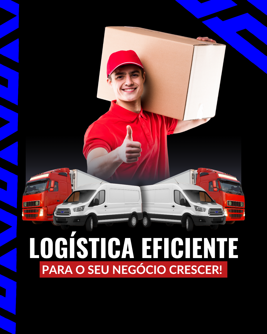 Post para Instagram de transportadora vermelho e branco (3)