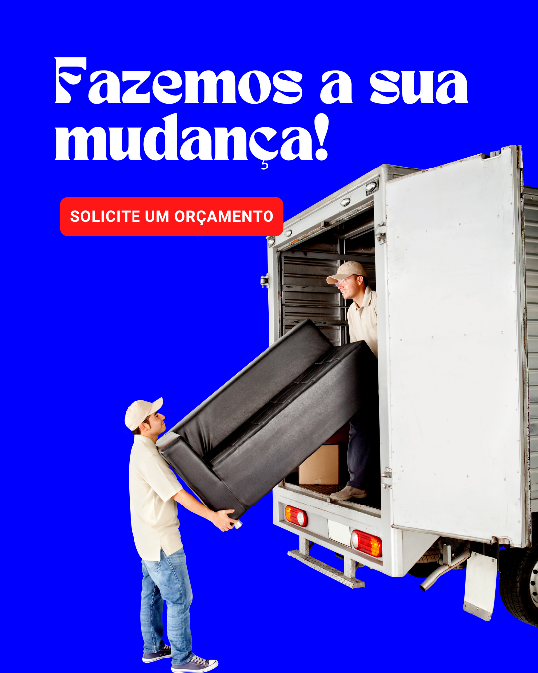 Post para Instagram fretes e mudanças moderno preto e vermelho (1)